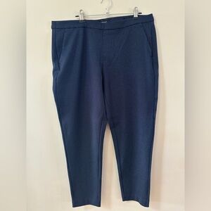 Liverpool Women’s Navy Blue Polka Dot Pull-On Dress Pants